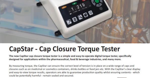 CapStar Torque Tester CapStar Torque Tester