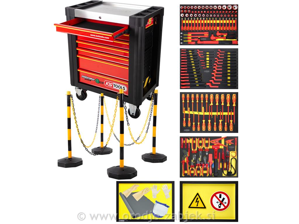 PERFORMANCEplus radionička kolica za električna vozila KS TOOLS