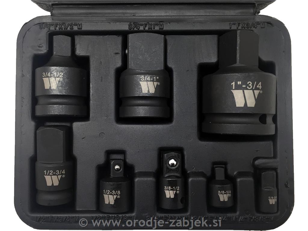 Set adapterjev 1/4" -1" WELZH