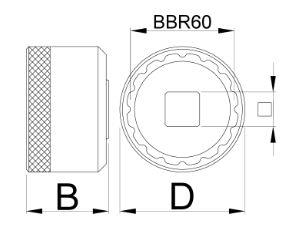 Nasadni ključ pogonskog ležaja BBR60 UNIOR